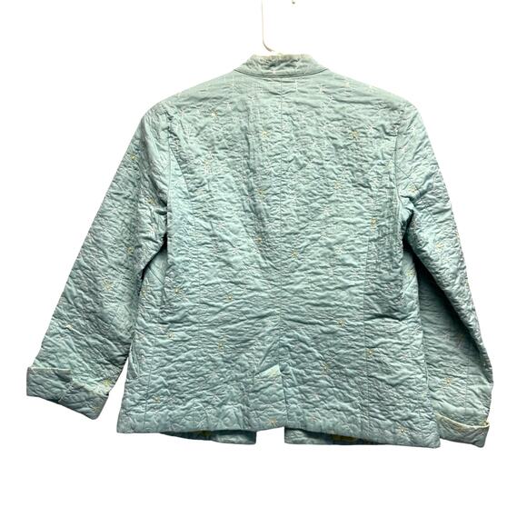 VTG Sigrid Olsen Quilt Grandma Jacket Festival Grandmacore Size Petite S Sequins - Picture 8 of 12